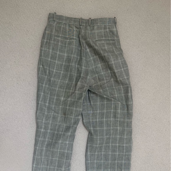 Sandro linen wool plaid trousers - Picture 2 of 7